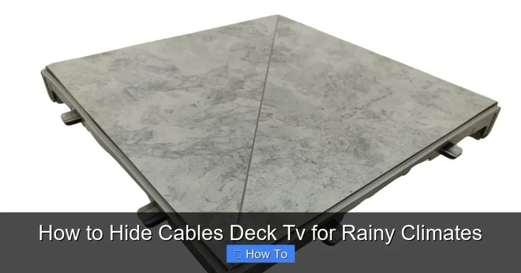 How to Hide Cables Deck Tv for Rainy Climates