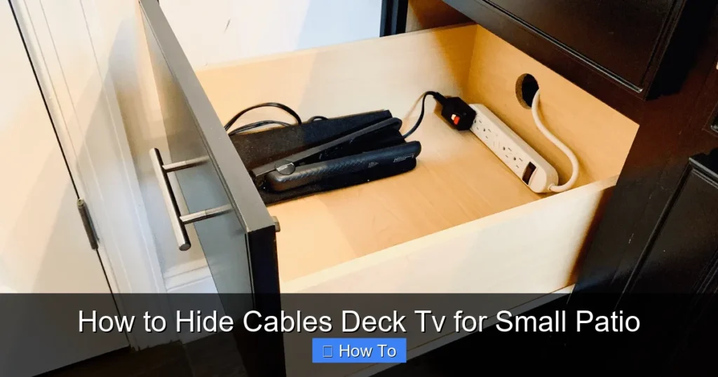 How to Hide Cables Deck Tv for Small Patio