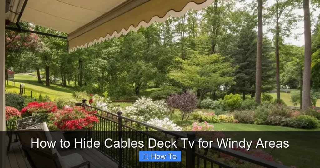 How to Hide Cables Deck Tv for Windy Areas