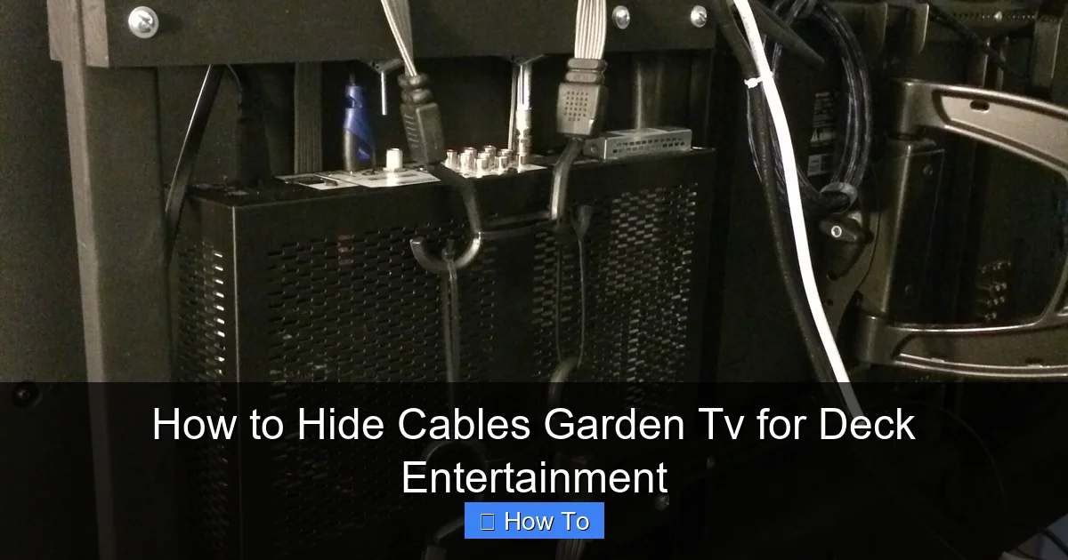 How to Hide Cables Garden Tv for Deck Entertainment