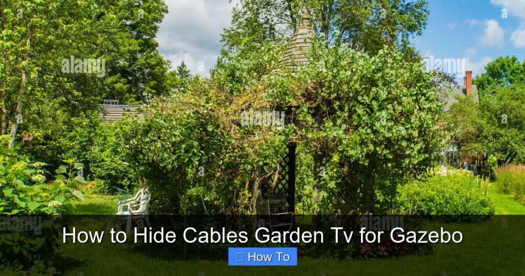 How to Hide Cables Garden Tv for Gazebo