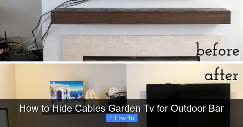 How to Hide Cables Garden Tv for Outdoor Bar