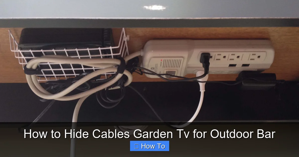 How to Hide Cables Garden Tv for Outdoor Bar