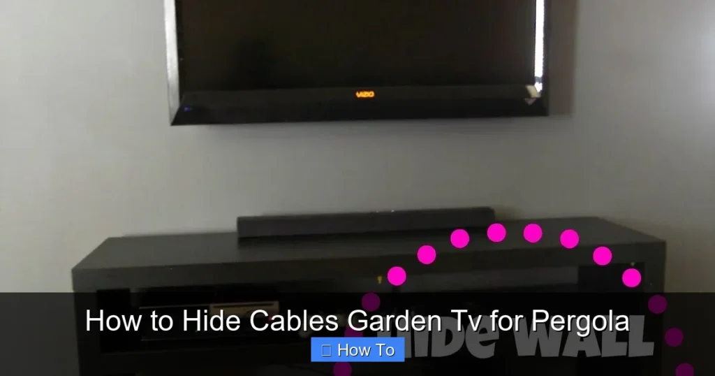How to Hide Cables Garden Tv for Pergola