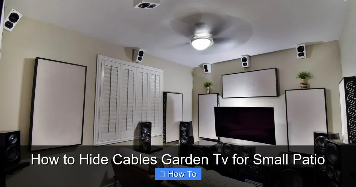 How to Hide Cables Garden Tv for Small Patio