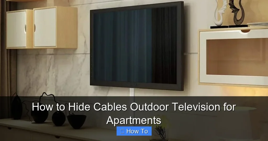 How to Hide Cables Outdoor Television for Apartments