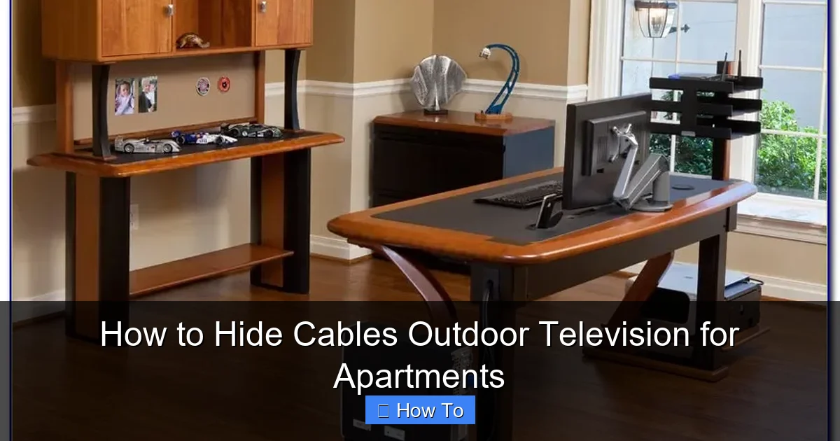 How to Hide Cables Outdoor Television for Apartments