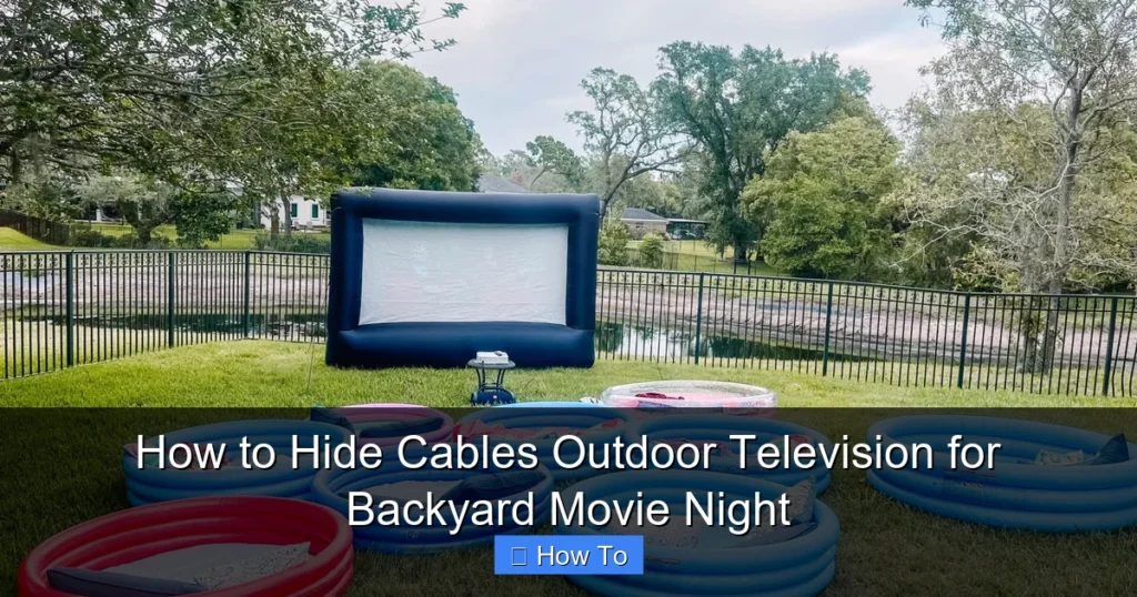 How to Hide Cables Outdoor Television for Backyard Movie Night