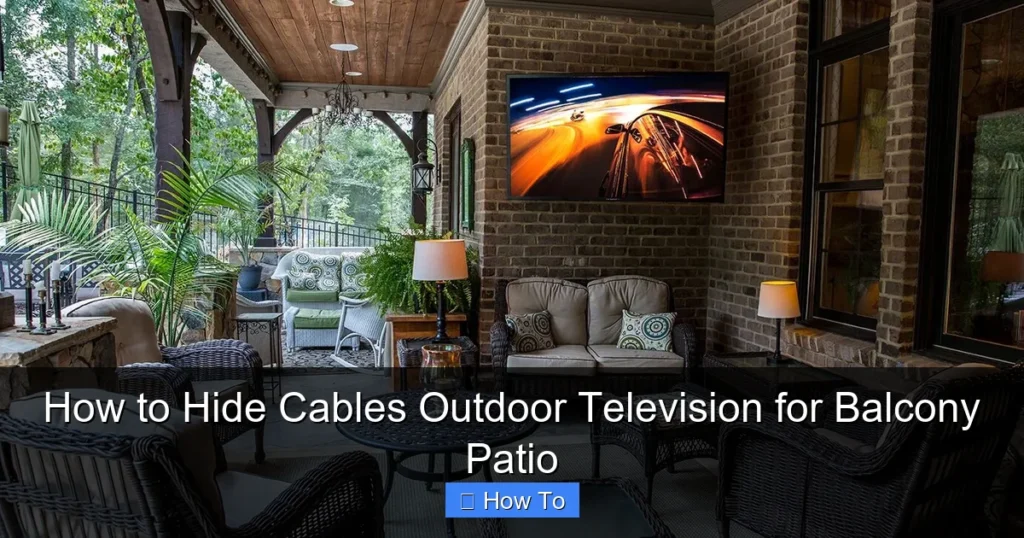 How to Hide Cables Outdoor Television for Balcony Patio