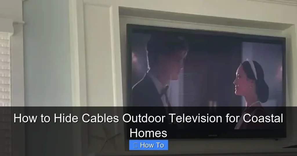 How to Hide Cables Outdoor Television for Coastal Homes