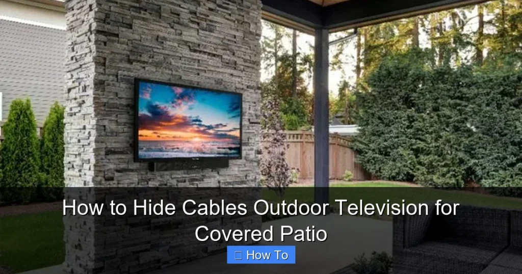 How to Hide Cables Outdoor Television for Covered Patio
