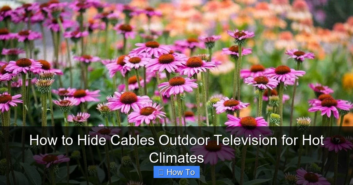 How to Hide Cables Outdoor Television for Hot Climates