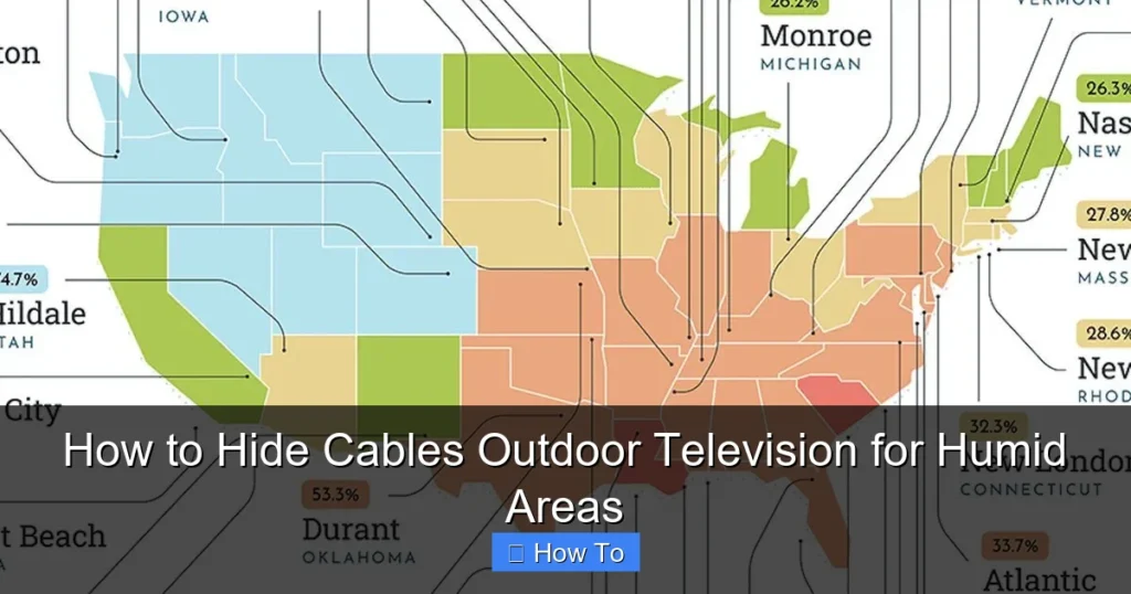 How to Hide Cables Outdoor Television for Humid Areas