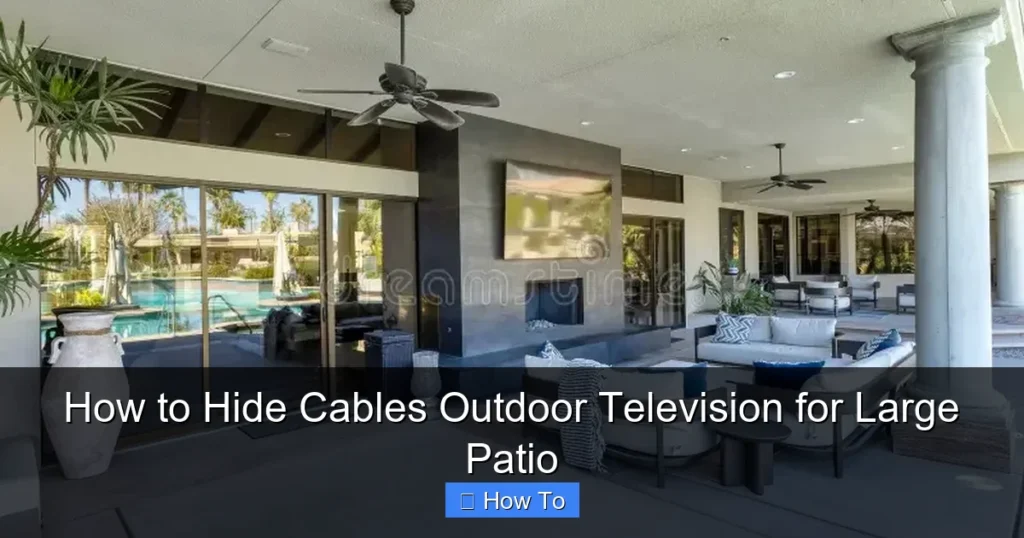 How to Hide Cables Outdoor Television for Large Patio