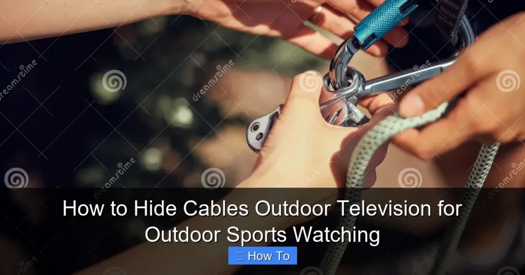 How to Hide Cables Outdoor Television for Outdoor Sports Watching