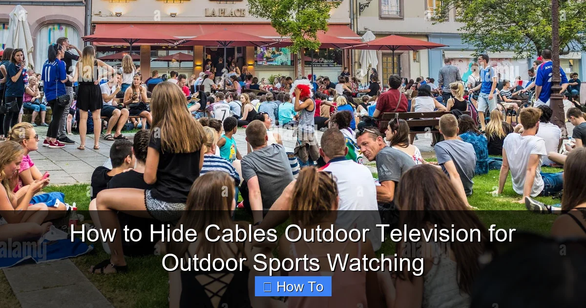 How to Hide Cables Outdoor Television for Outdoor Sports Watching