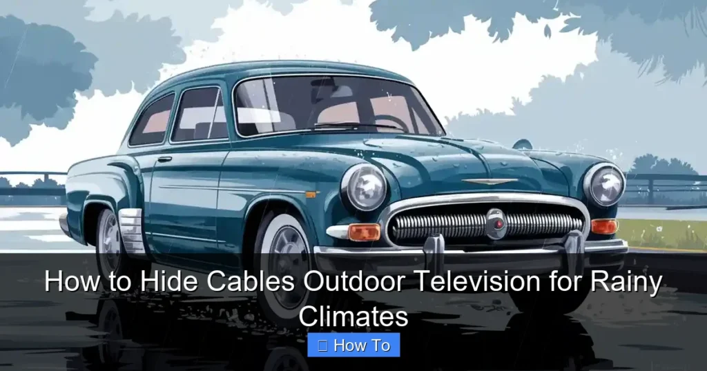 How to Hide Cables Outdoor Television for Rainy Climates