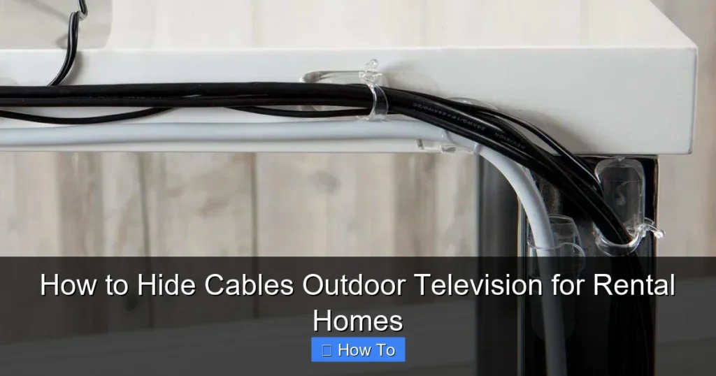 How to Hide Cables Outdoor Television for Rental Homes