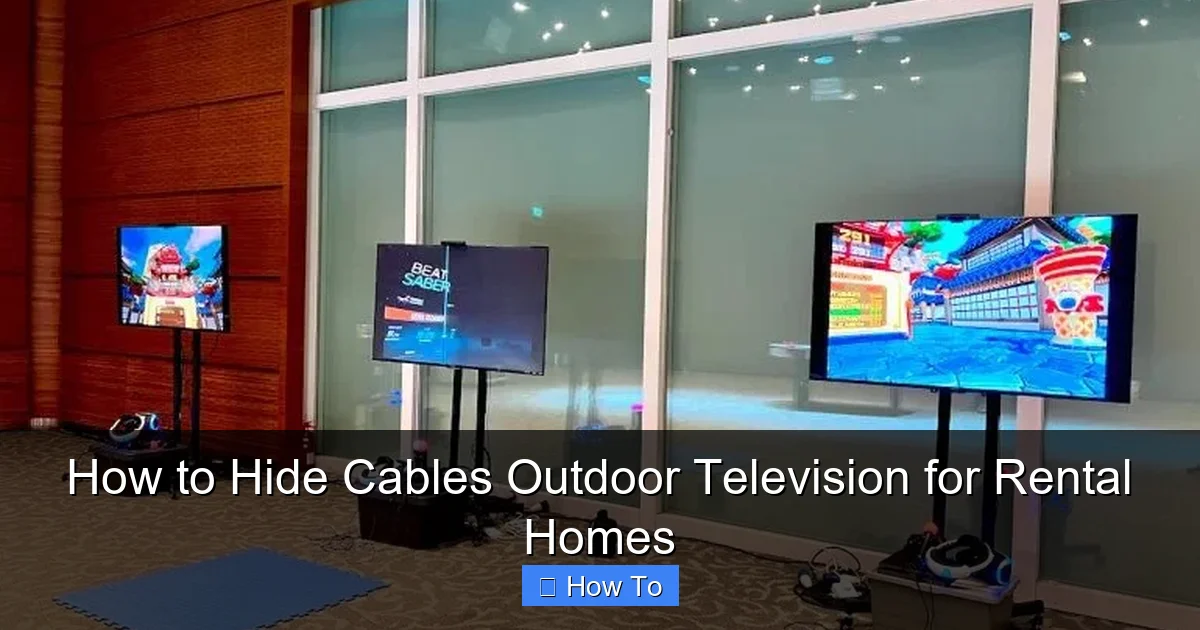 How to Hide Cables Outdoor Television for Rental Homes
