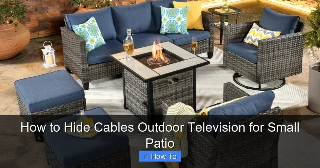 How to Hide Cables Outdoor Television for Small Patio