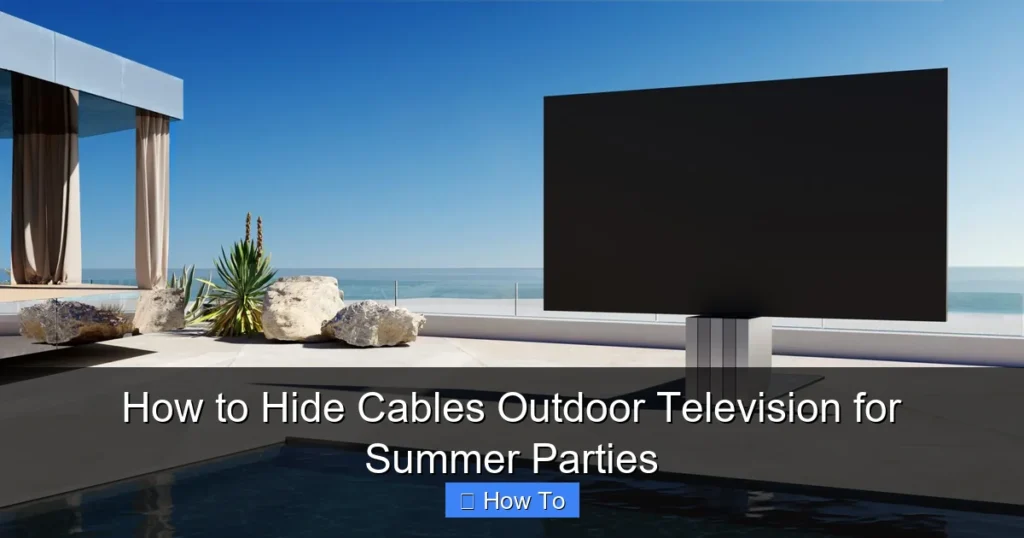 How to Hide Cables Outdoor Television for Summer Parties