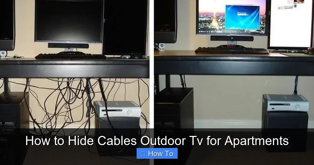 How to Hide Cables Outdoor Tv for Apartments