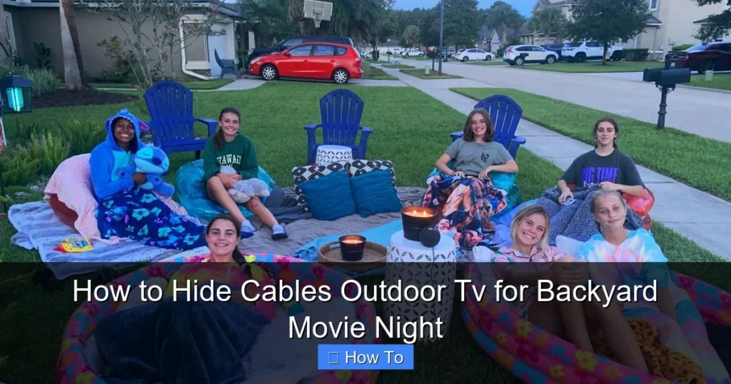 How to Hide Cables Outdoor Tv for Backyard Movie Night