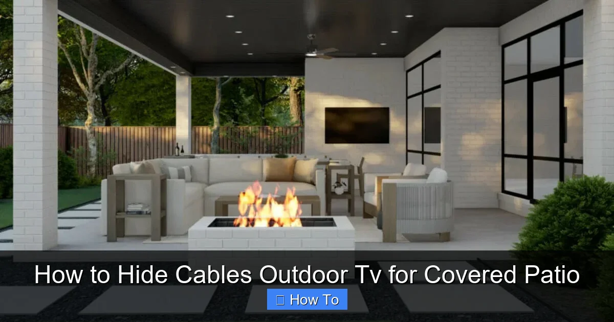 How to Hide Cables Outdoor Tv for Covered Patio