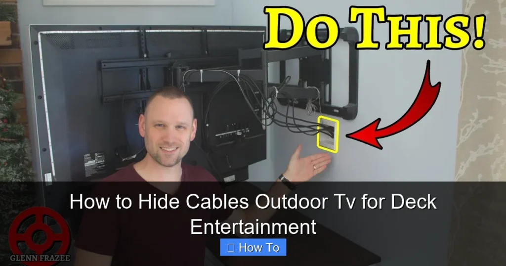 How to Hide Cables Outdoor Tv for Deck Entertainment