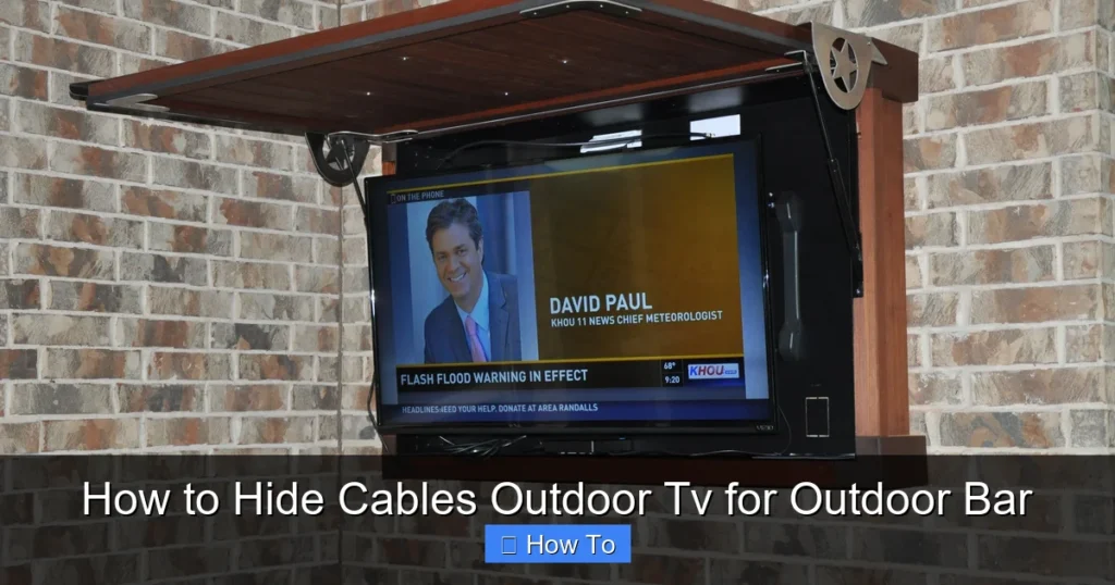 How to Hide Cables Outdoor Tv for Outdoor Bar