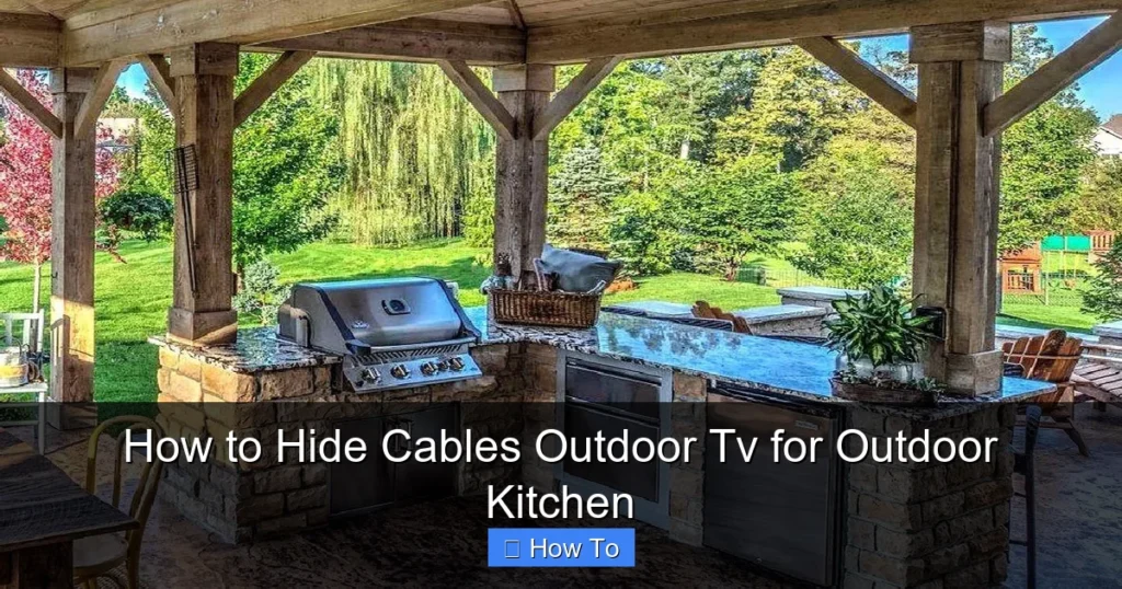 How to Hide Cables Outdoor Tv for Outdoor Kitchen