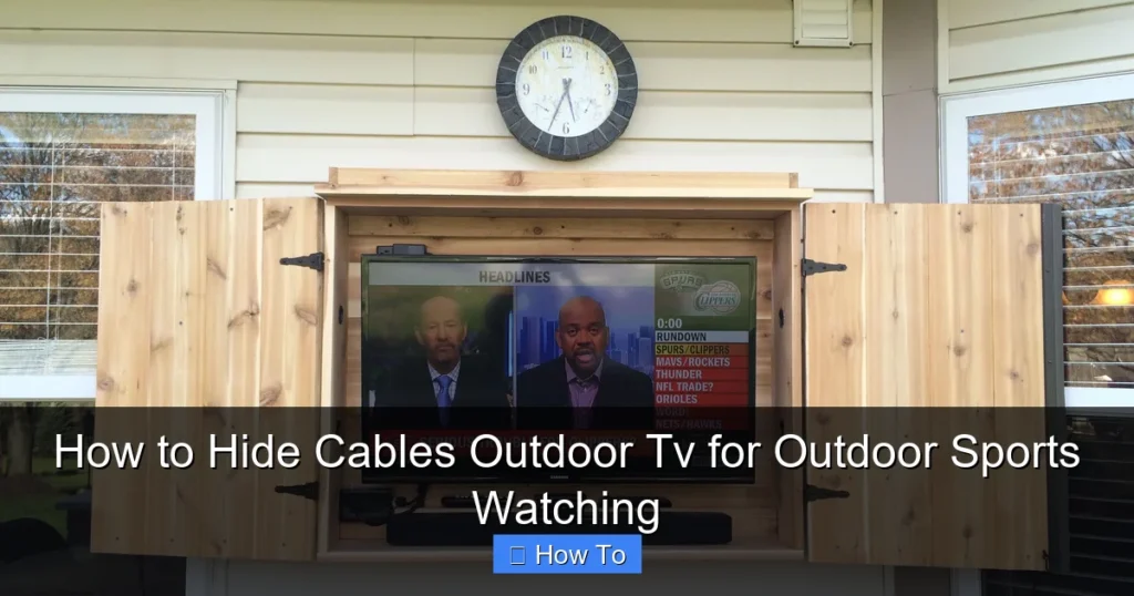 How to Hide Cables Outdoor Tv for Outdoor Sports Watching