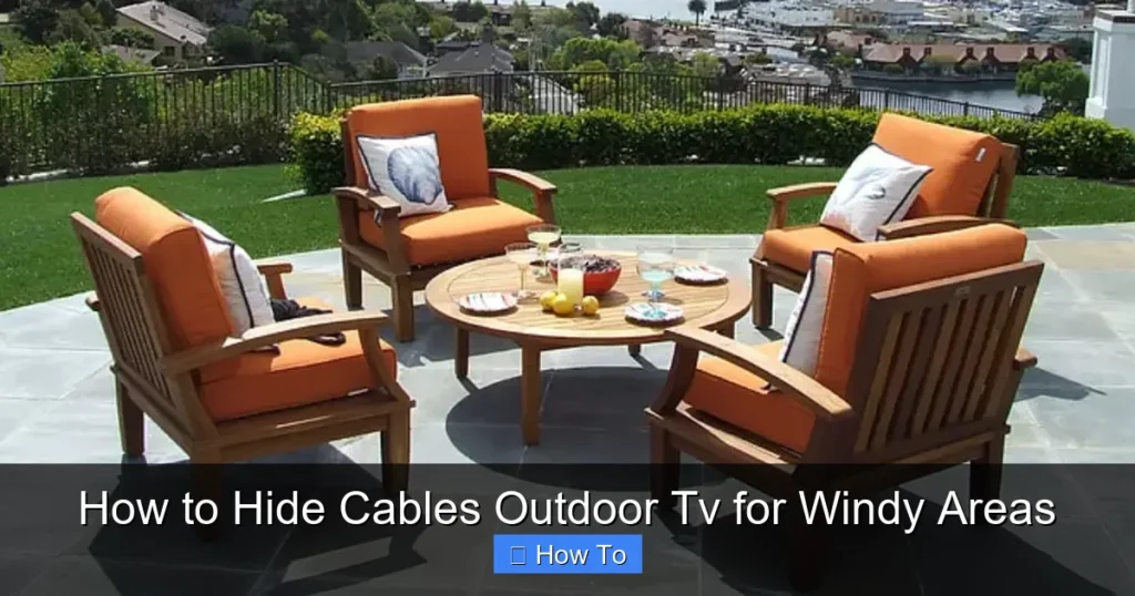 How to Hide Cables Outdoor Tv for Windy Areas