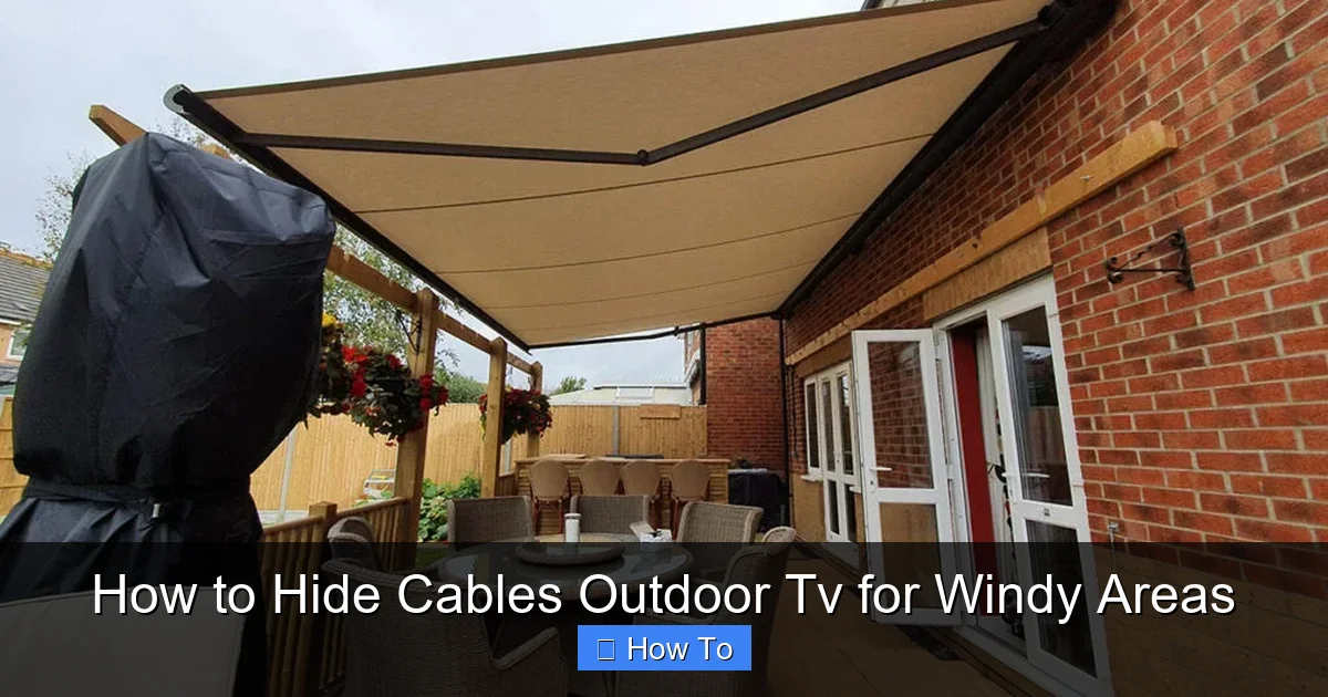 How to Hide Cables Outdoor Tv for Windy Areas