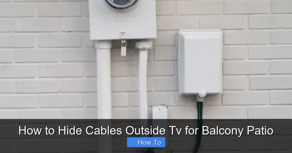 How to Hide Cables Outside Tv for Balcony Patio