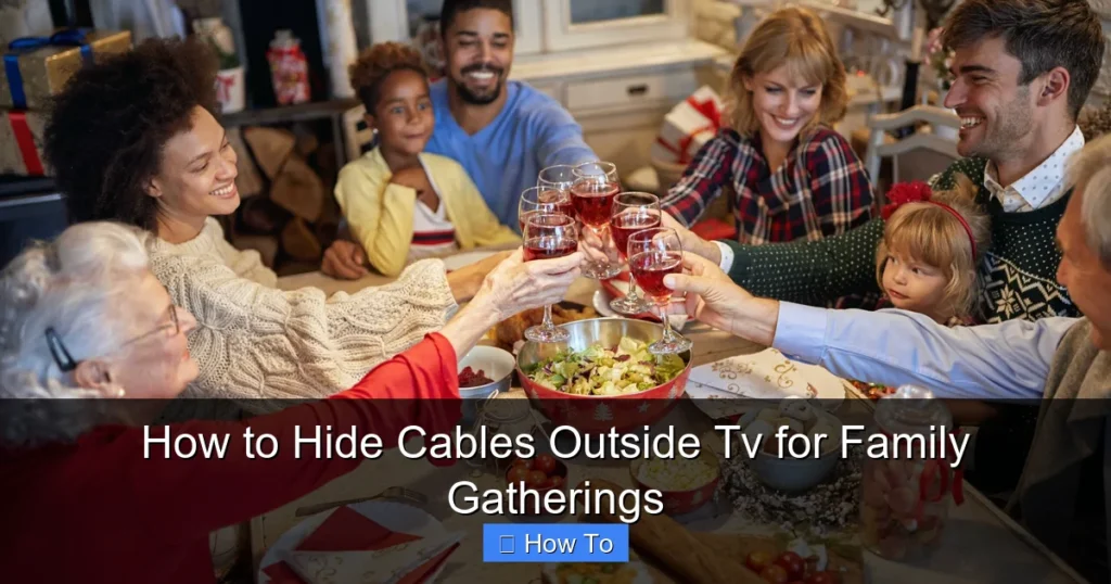 How to Hide Cables Outside Tv for Family Gatherings