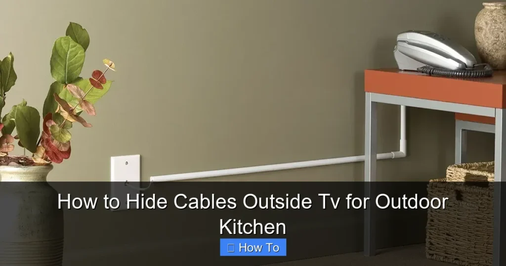 How to Hide Cables Outside Tv for Outdoor Kitchen