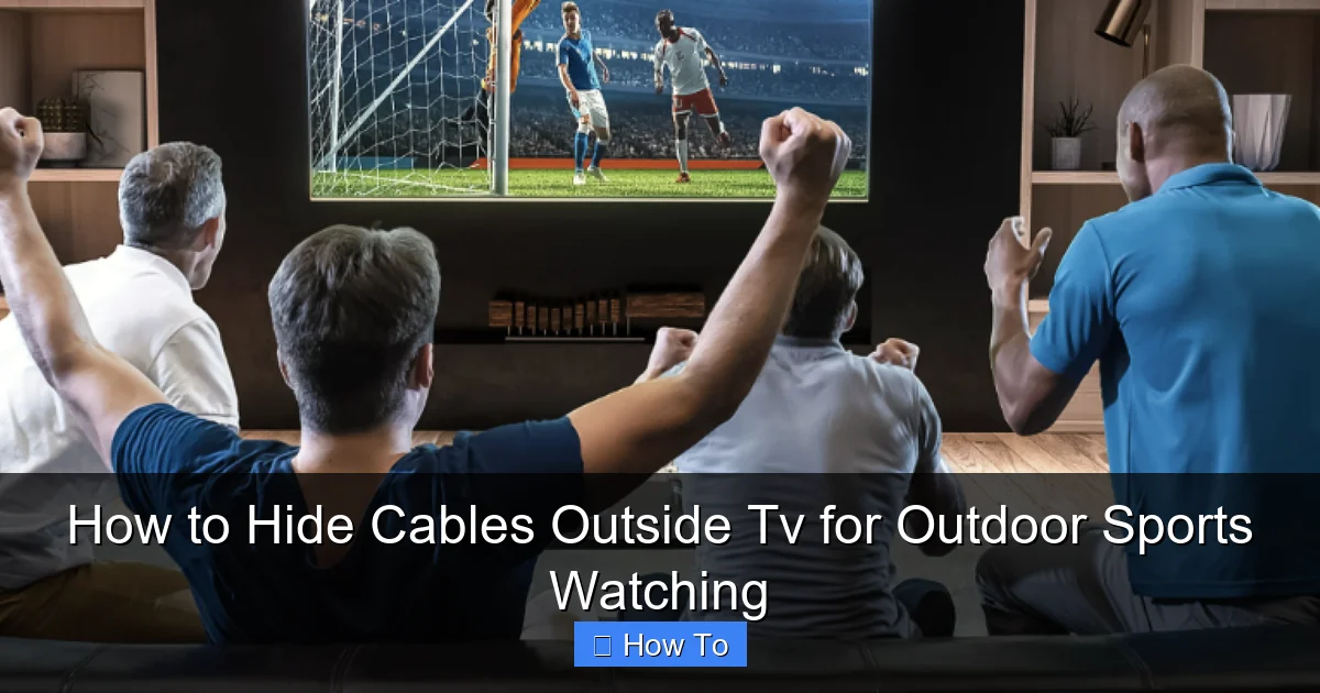 How to Hide Cables Outside Tv for Outdoor Sports Watching