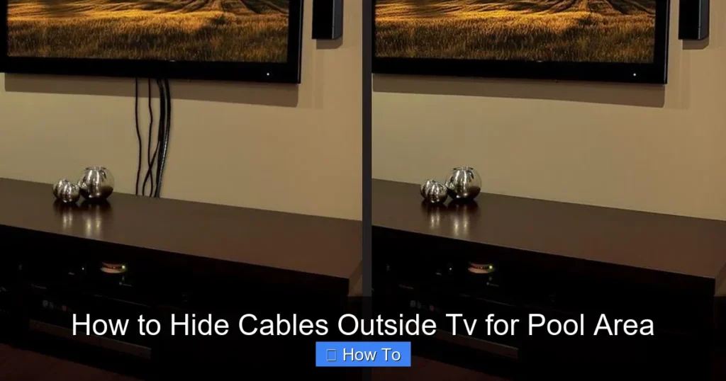 How to Hide Cables Outside Tv for Pool Area