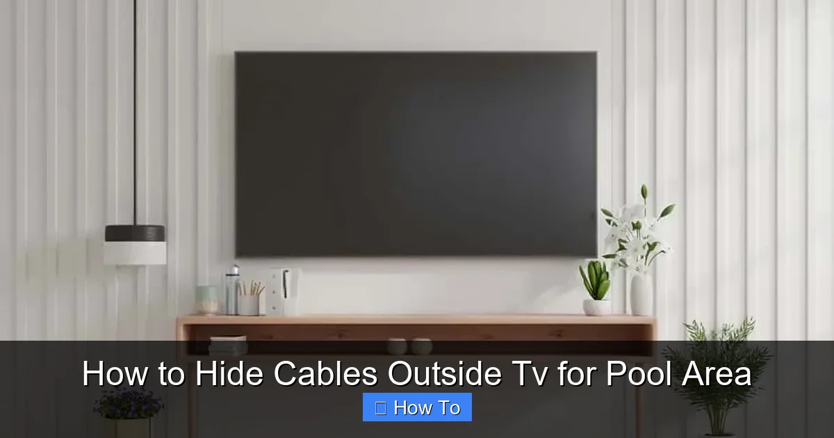 How to Hide Cables Outside Tv for Pool Area