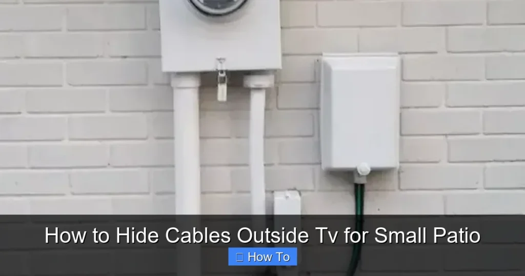 How to Hide Cables Outside Tv for Small Patio