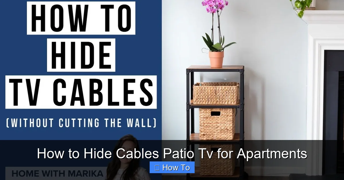 How to Hide Cables Patio Tv for Apartments
