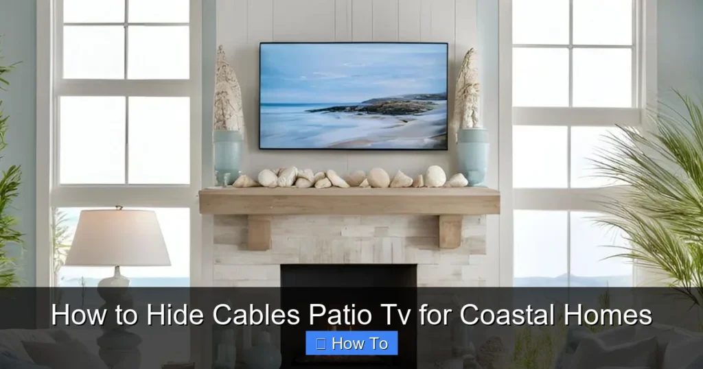 How to Hide Cables Patio Tv for Coastal Homes