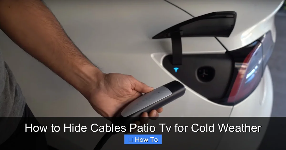 How to Hide Cables Patio Tv for Cold Weather
