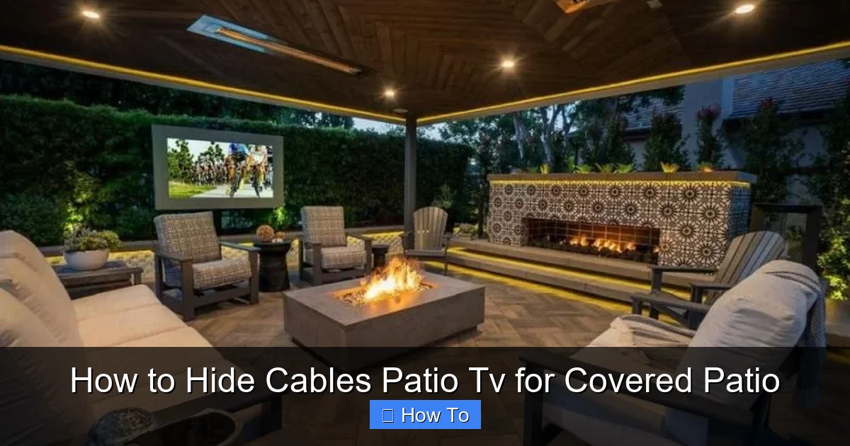 How to Hide Cables Patio Tv for Covered Patio