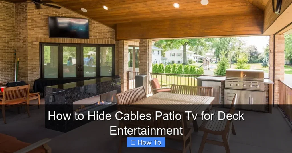 How to Hide Cables Patio Tv for Deck Entertainment