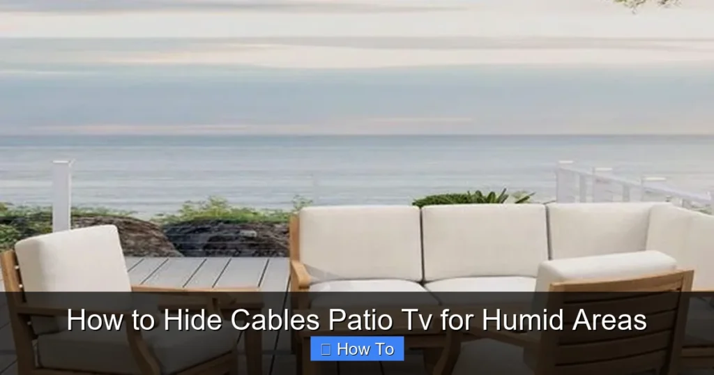 How to Hide Cables Patio Tv for Humid Areas
