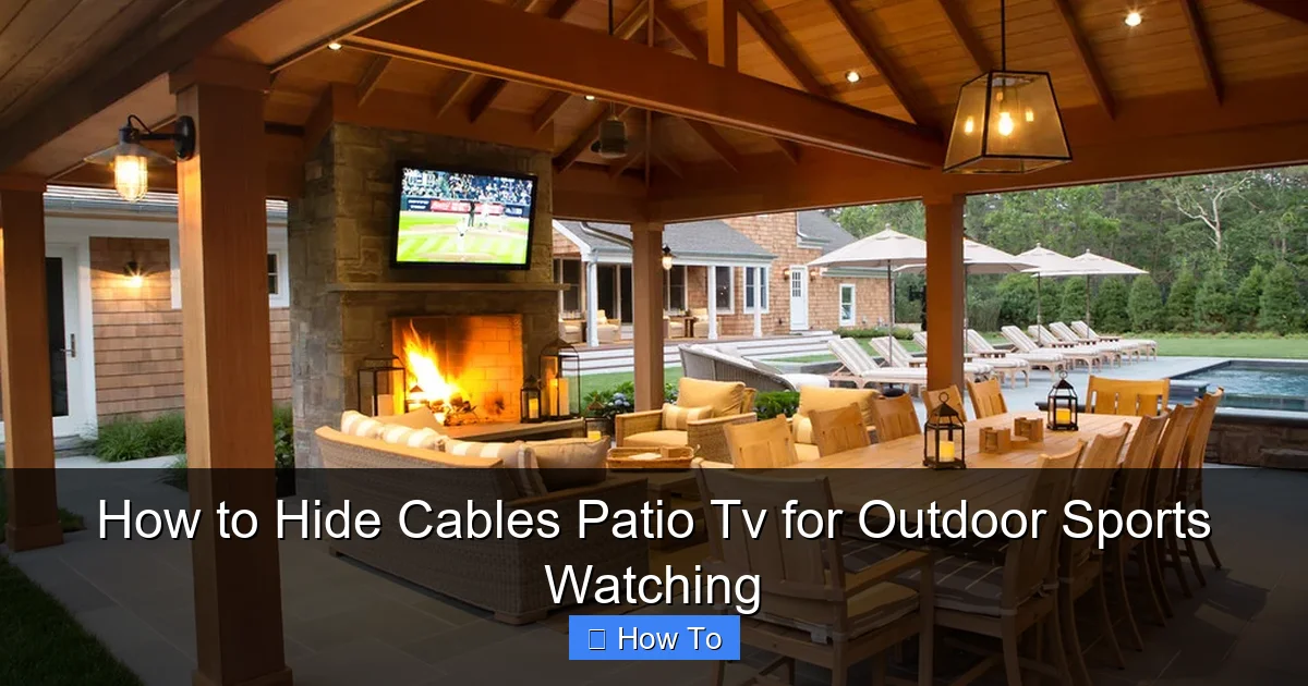 How to Hide Cables Patio Tv for Outdoor Sports Watching