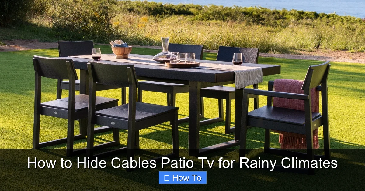 How to Hide Cables Patio Tv for Rainy Climates