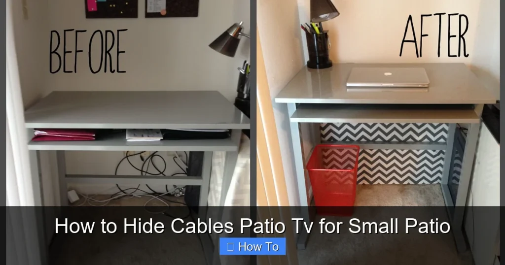 How to Hide Cables Patio Tv for Small Patio